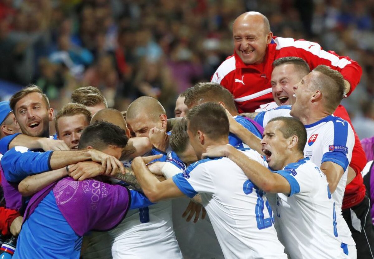 VIDEO+FOTO Slovacii au produs surpriza în fața Rusiei, 2-1, iar lupta din grupa B este tot mai încinsă