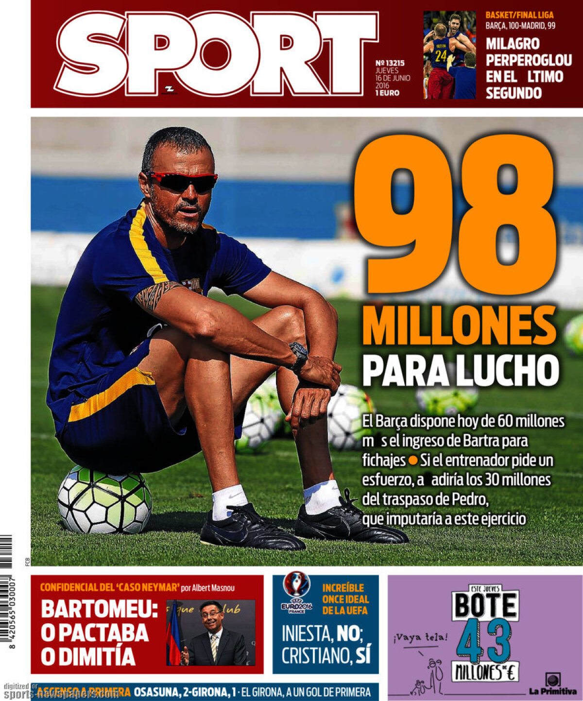 Ce scriu azi ziarele de sport din lume (16 iunie 2016)