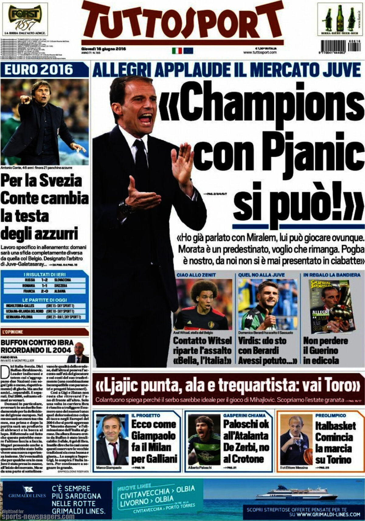 Ce scriu azi ziarele de sport din lume (16 iunie 2016)