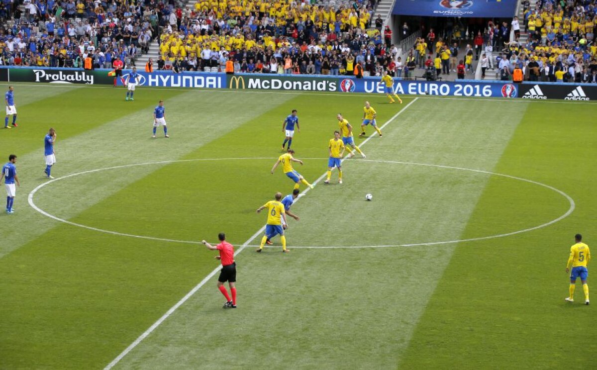 VIDEO + FOTO Italia a devenit a doua echipă calificată din grupe după victoria cu Suedia, scor 1-0
