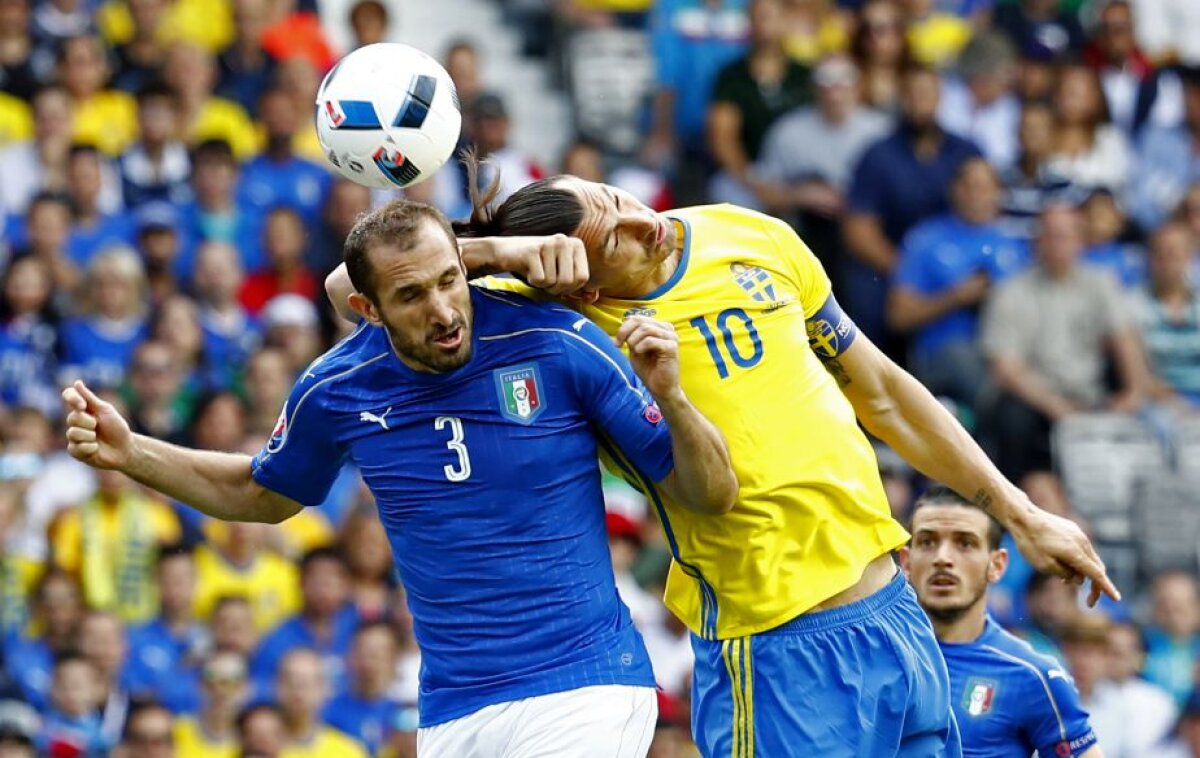VIDEO + FOTO Italia a devenit a doua echipă calificată din grupe după victoria cu Suedia, scor 1-0