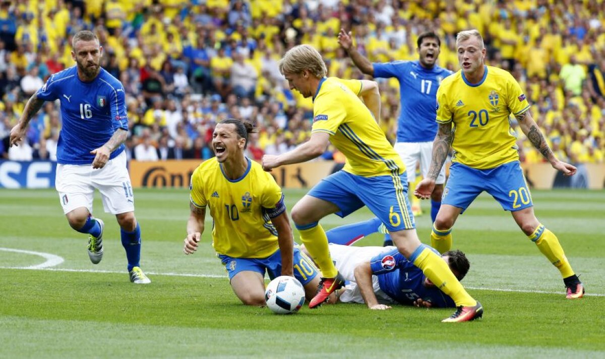 VIDEO + FOTO Italia a devenit a doua echipă calificată din grupe după victoria cu Suedia, scor 1-0
