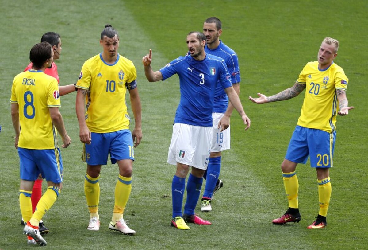 VIDEO + FOTO Italia a devenit a doua echipă calificată din grupe după victoria cu Suedia, scor 1-0