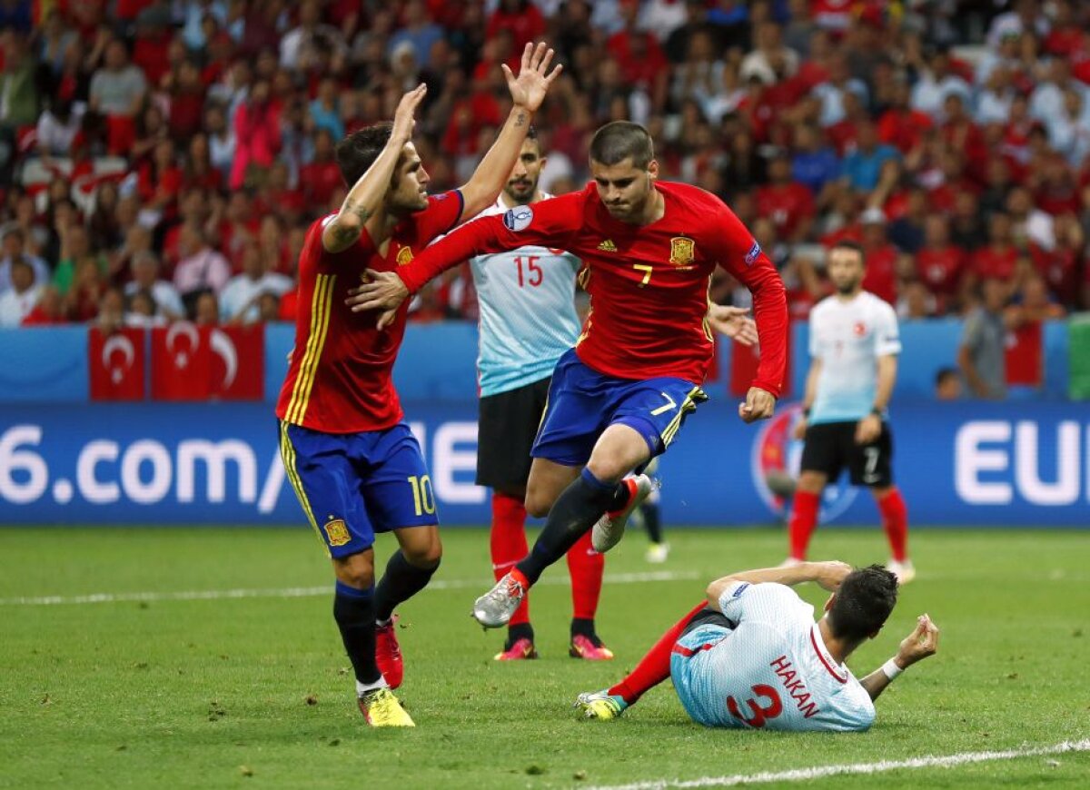 VIDEO+FOTO Evoluție entuziasmantă! Spania nu i-a dat nicio șansă Turciei, scor 3-0, și s-a calificat în "optimi"
