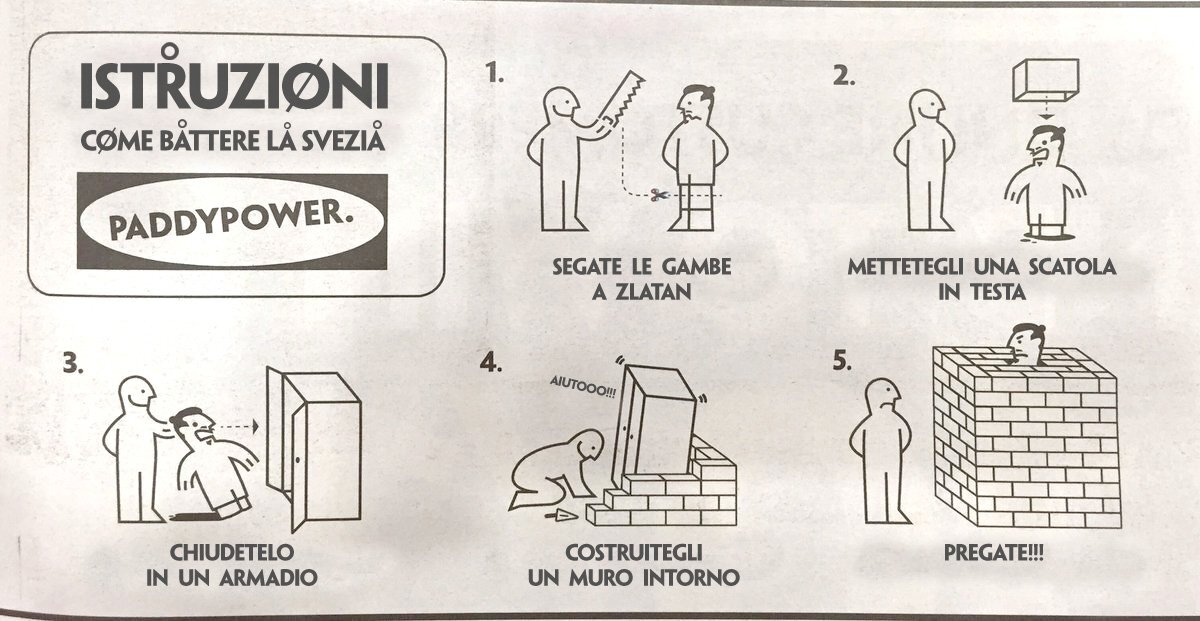  Să râdem cu Zlatan! Ziarele italiene s-au întrecut la caricaturi care-l au în centru pe atacantul suedez