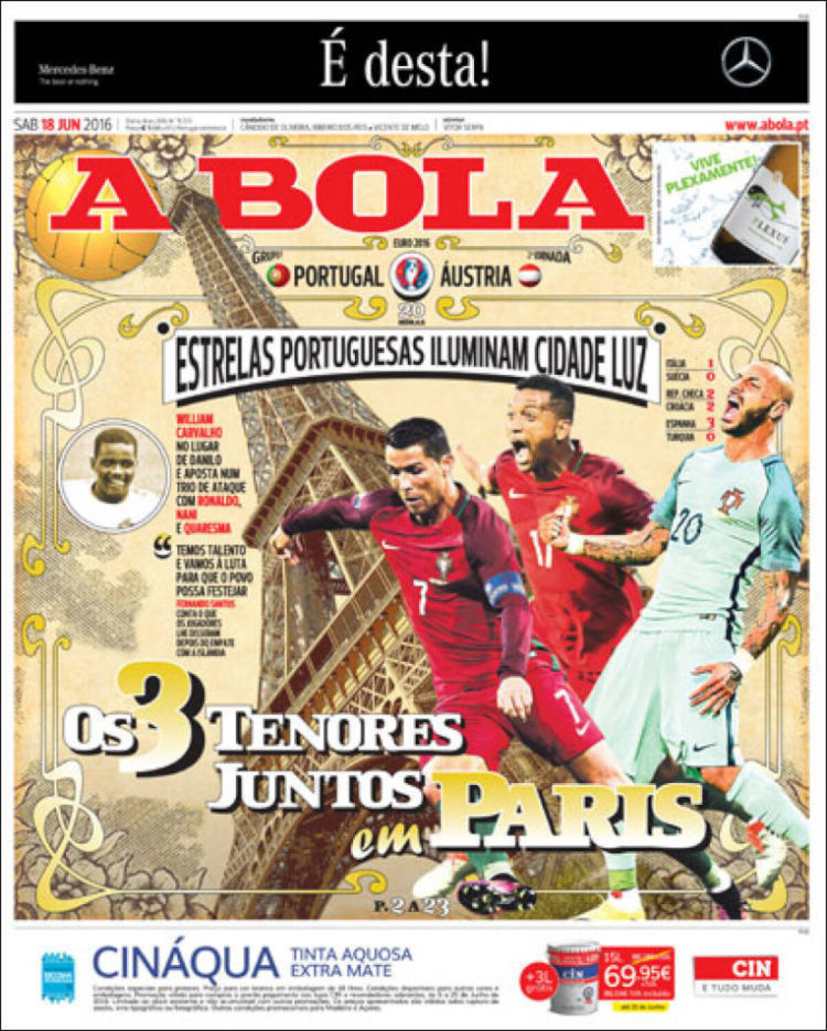 Ce scriu azi ziarele de sport din lume (18 iunie 2016)