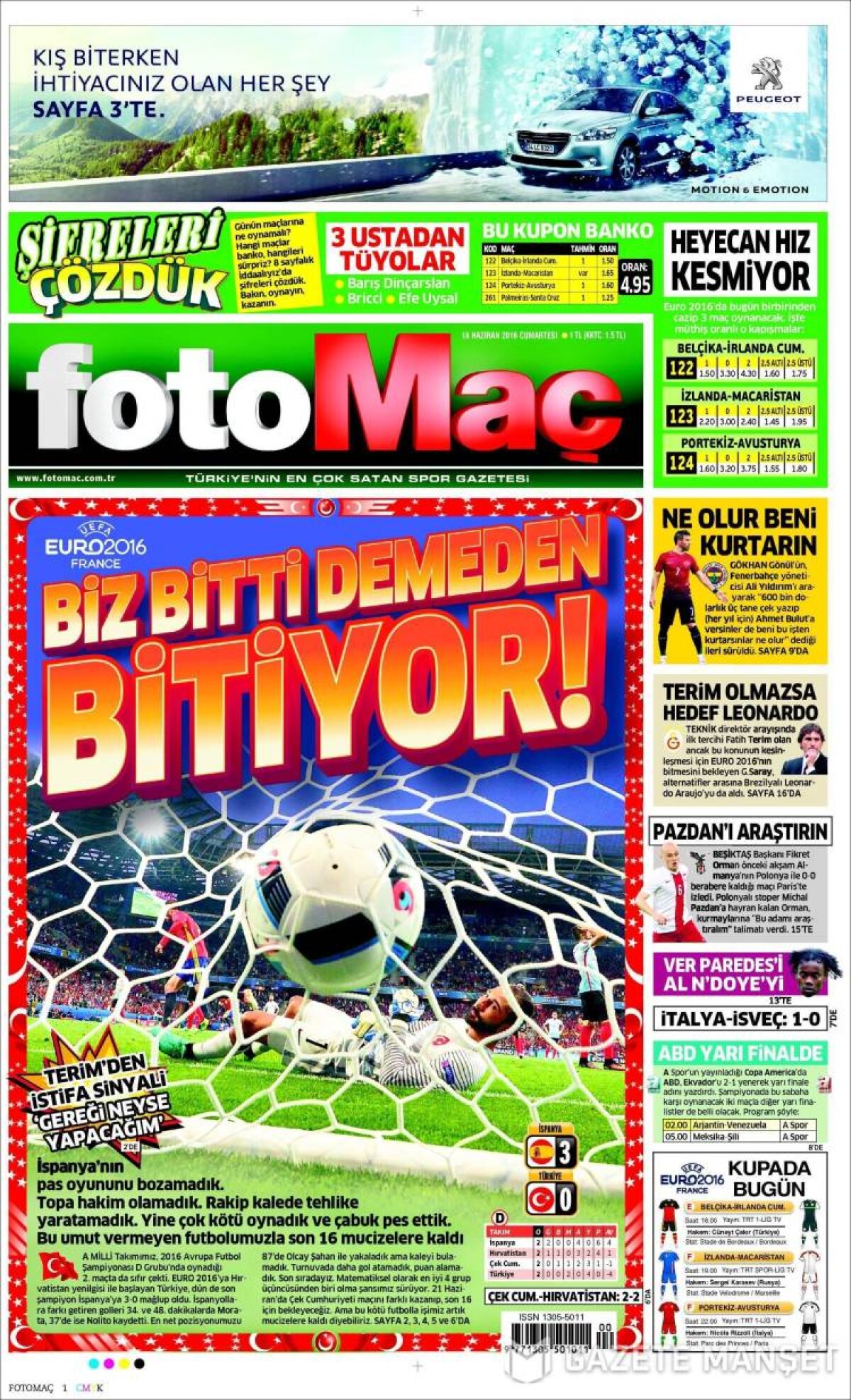 Ce scriu azi ziarele de sport din lume (18 iunie 2016)