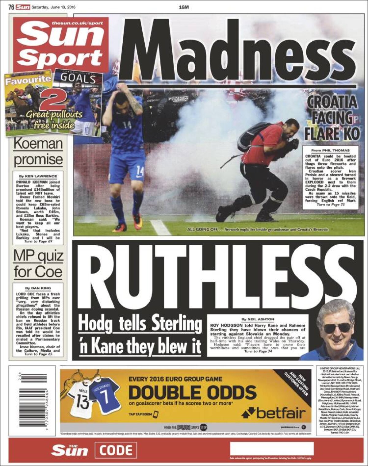 Ce scriu azi ziarele de sport din lume (18 iunie 2016)