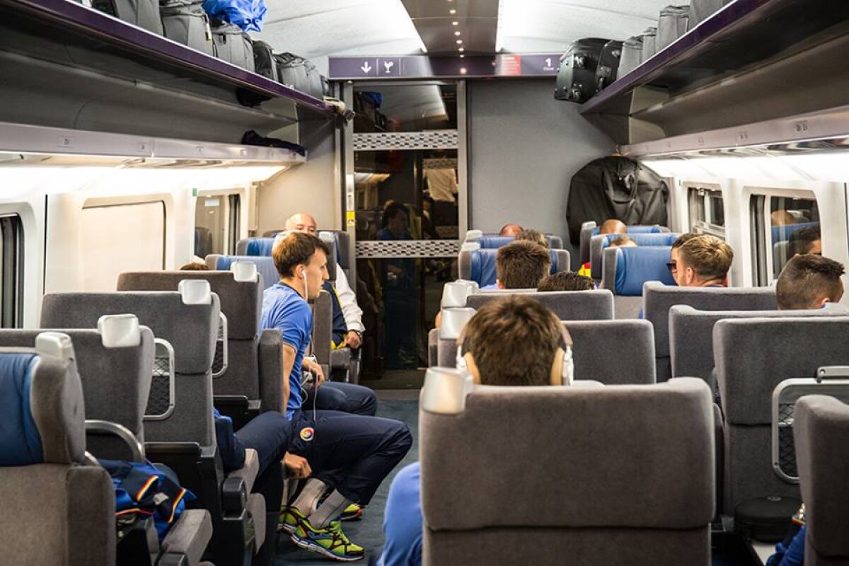 GALERIE FOTO + VIDEO Delegația României a călătorit de la Paris la Lyon cu TGV-ul » "Tricolorii" vor avea azi antrenamentul oficial