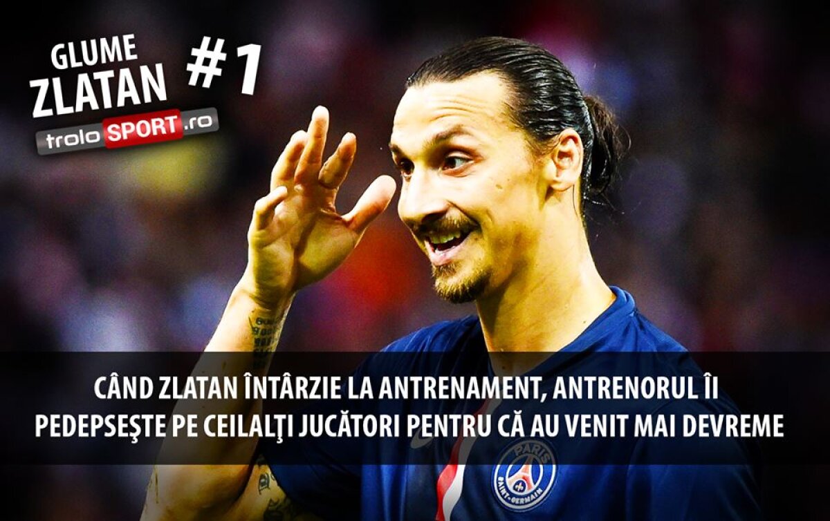 GALERIE FOTO 10 pentru Zlatan! Superpoante cu Ibrahimovici » Ce se întâmplă când întârzie la antrenament? :)