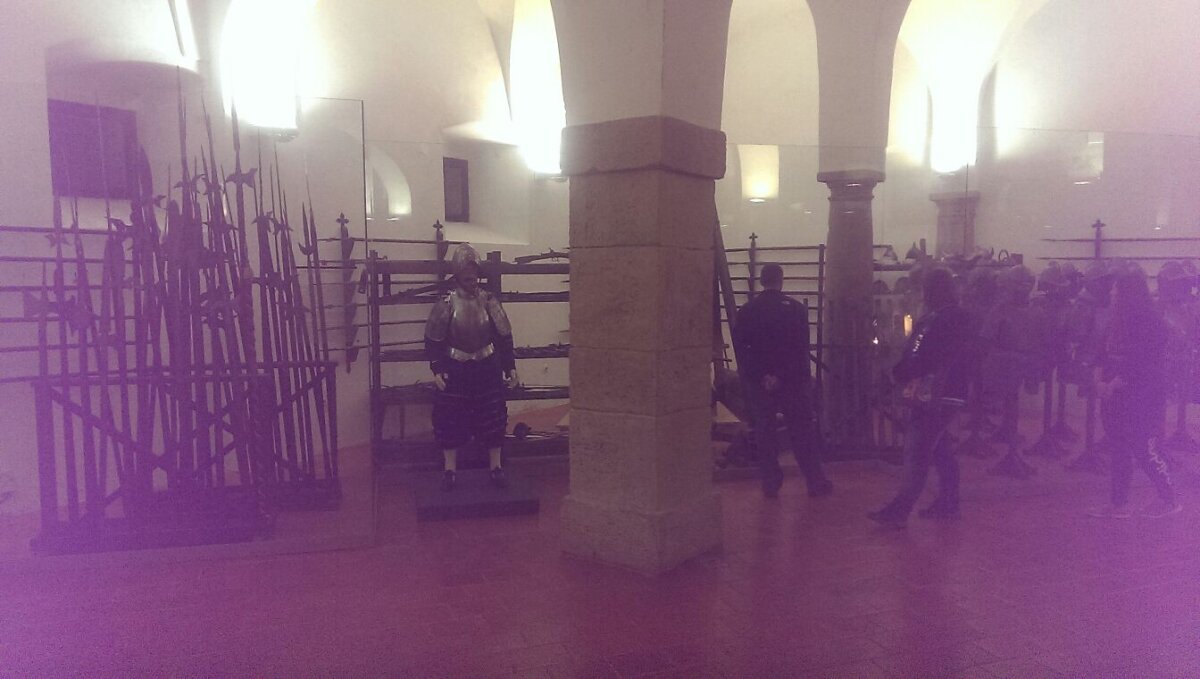 CORESPONDENŢĂ DIN SLOVENIA »  VIDEO + FOTO Un loc deosebit lângă cantonamentul Stelei » Castel, armuri, viori şi măşti populare