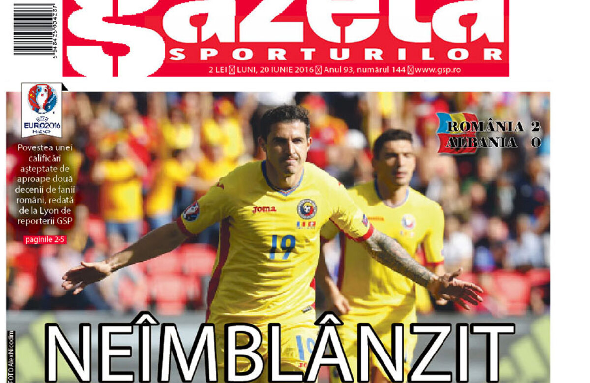 ROMÂNIA-ALBANIA, meciul unei generații! Cum vreți să vă ținem minte? Avem 8 prime pagini pregătite pentru mâine dimineață! Alegeți voi care este cea mai bună!