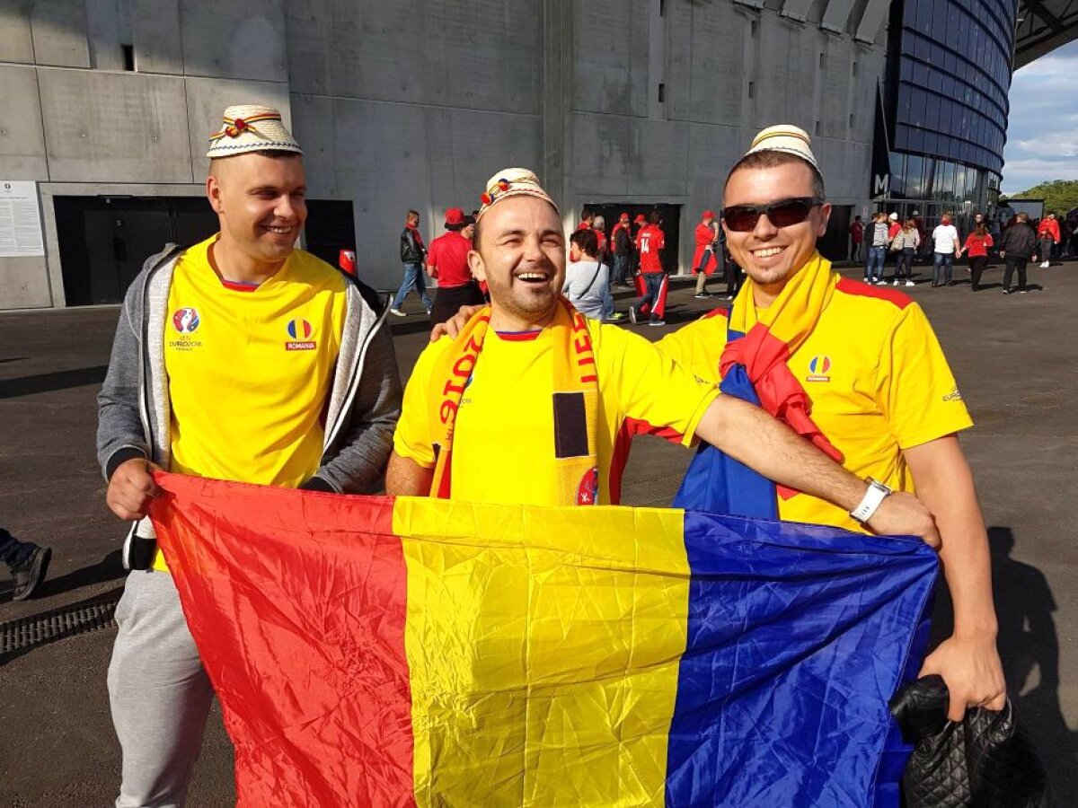 VIDEO + FOTO Primii fani au ajuns la Stade de Lyon » Pactul dintre suporterii români şi cei polonezi înainte de România - Albania