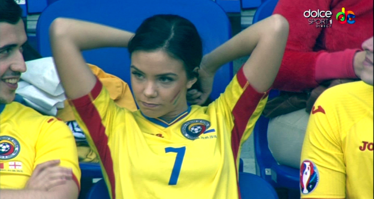 VIDEO și FOTO Chipciu e susținut de familie la meciul cu Albania » Sora lui a făcut senzație în tribună