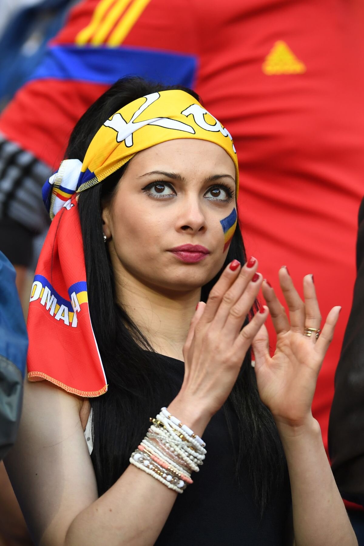 FOTO Stade de Roumanie » Fanii români au făcut spectacol şi pe Stade des Lumieres