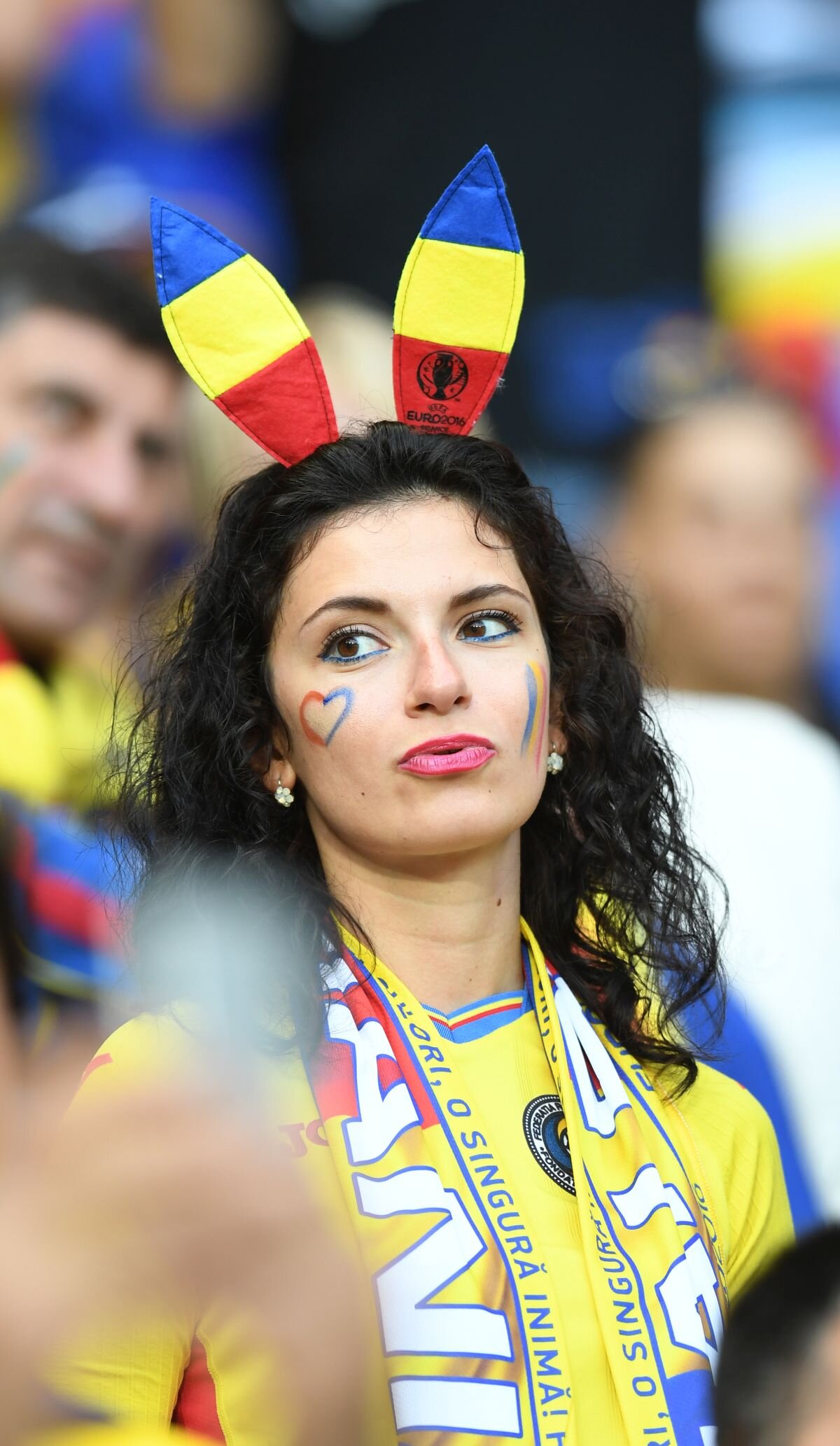 FOTO Stade de Roumanie » Fanii români au făcut spectacol şi pe Stade des Lumieres