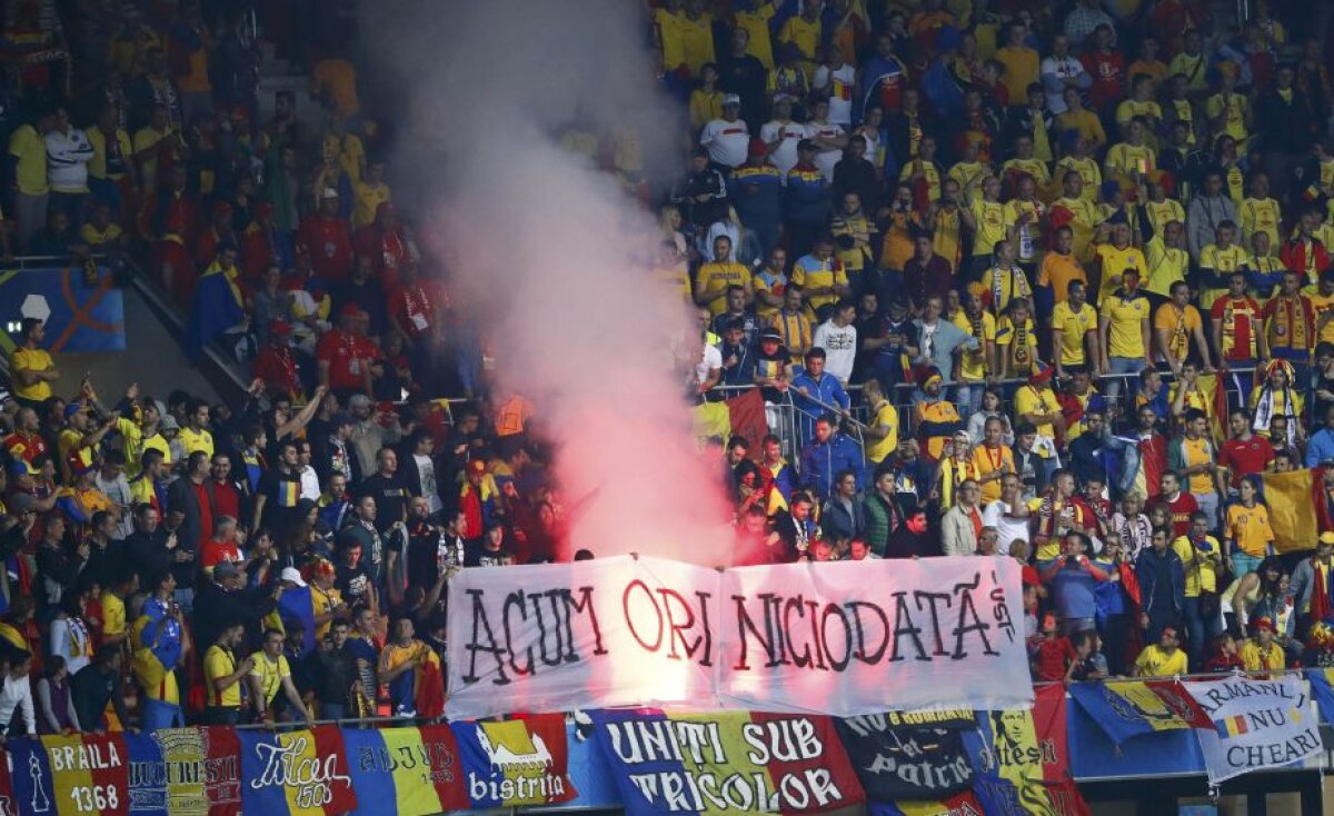 FOTO Atenție, "tricolori"! România ar putea avea din nou probleme din cauza suporterilor » Ce-au făcut la meciul cu Albania