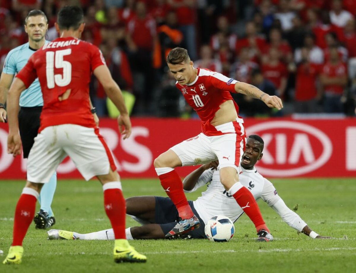 VIDEO + FOTO Imaginile serii vin de la Elveția - Franța! Xhaka, dezbrăcat de Pogba