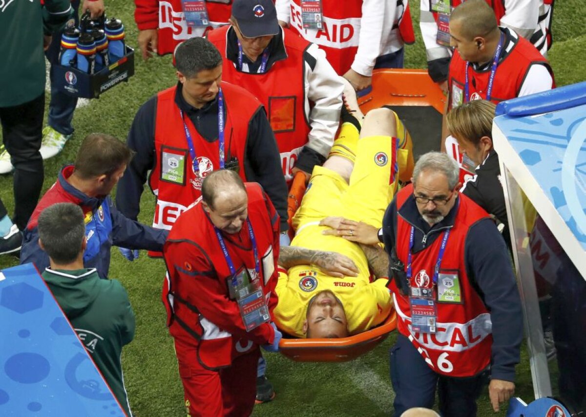 FOTO Accidentare groaznică pentru Alibec în meciul cu Albania! Care e verdictul medicilor "la cald"