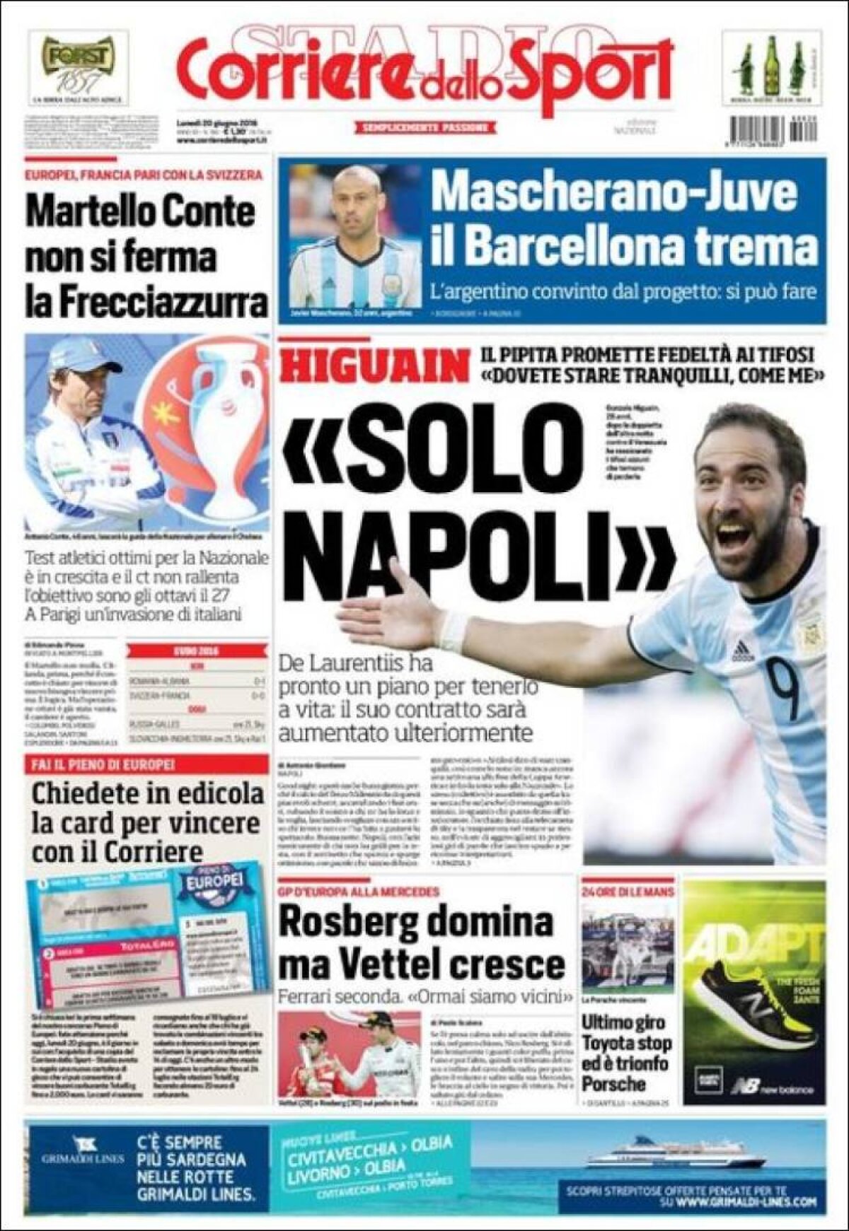 Ce scriu azi ziarele de sport din lume (20 iunie 2016)