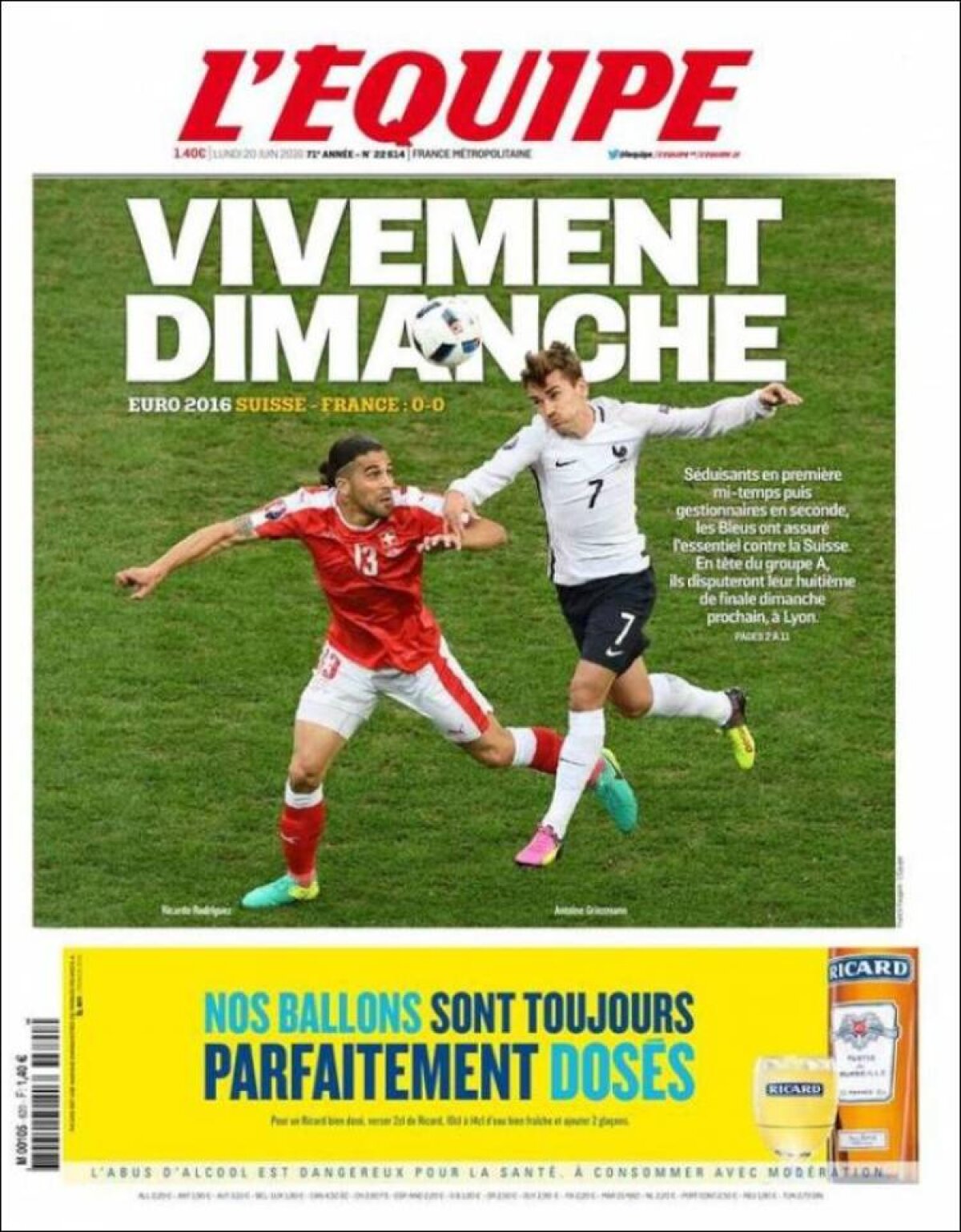 Ce scriu azi ziarele de sport din lume (20 iunie 2016)