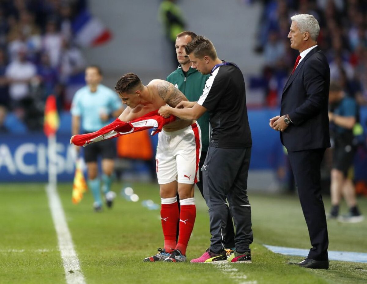 FOTO Shaqiri a oferit declarația serii după 7 tricouri rupte în Franța - Elveția 0-0: "Sper că Puma nu face și prezervative" :D