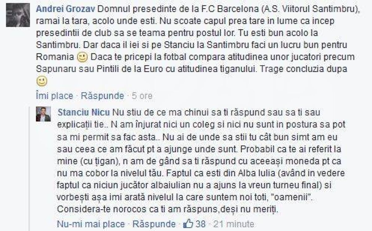 Nicușor Stanciu n-a mai suportat și a răbufnit pe Facebook: "Consideră-te norocos că ți-am răspuns, deși nu meriți"