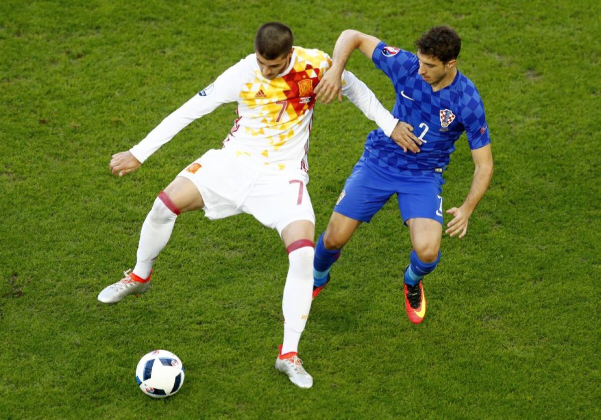 VIDEO + FOTO ŞOC la EURO 2016 » Spania pierde în faţa Croaţiei, 1-2! Ibericii vor juca în optimi cu Italia