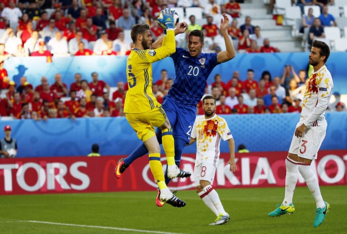 VIDEO + FOTO ŞOC la EURO 2016 » Spania pierde în faţa Croaţiei, 1-2! Ibericii vor juca în optimi cu Italia