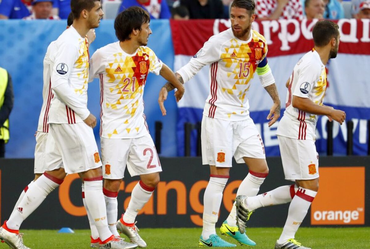 VIDEO + FOTO ŞOC la EURO 2016 » Spania pierde în faţa Croaţiei, 1-2! Ibericii vor juca în optimi cu Italia