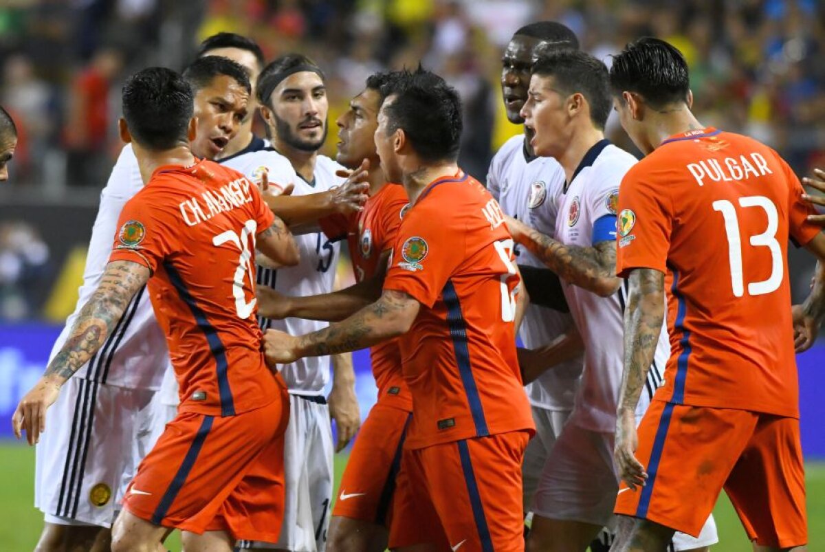 VIDEO + FOTO S-a stabilit finala Copa America » Semifinala Columbia - Chile s-a decis în 4 minute