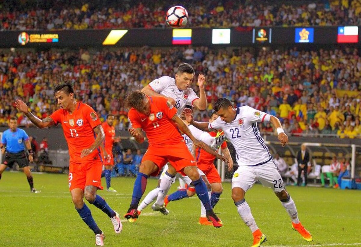 VIDEO + FOTO S-a stabilit finala Copa America » Semifinala Columbia - Chile s-a decis în 4 minute