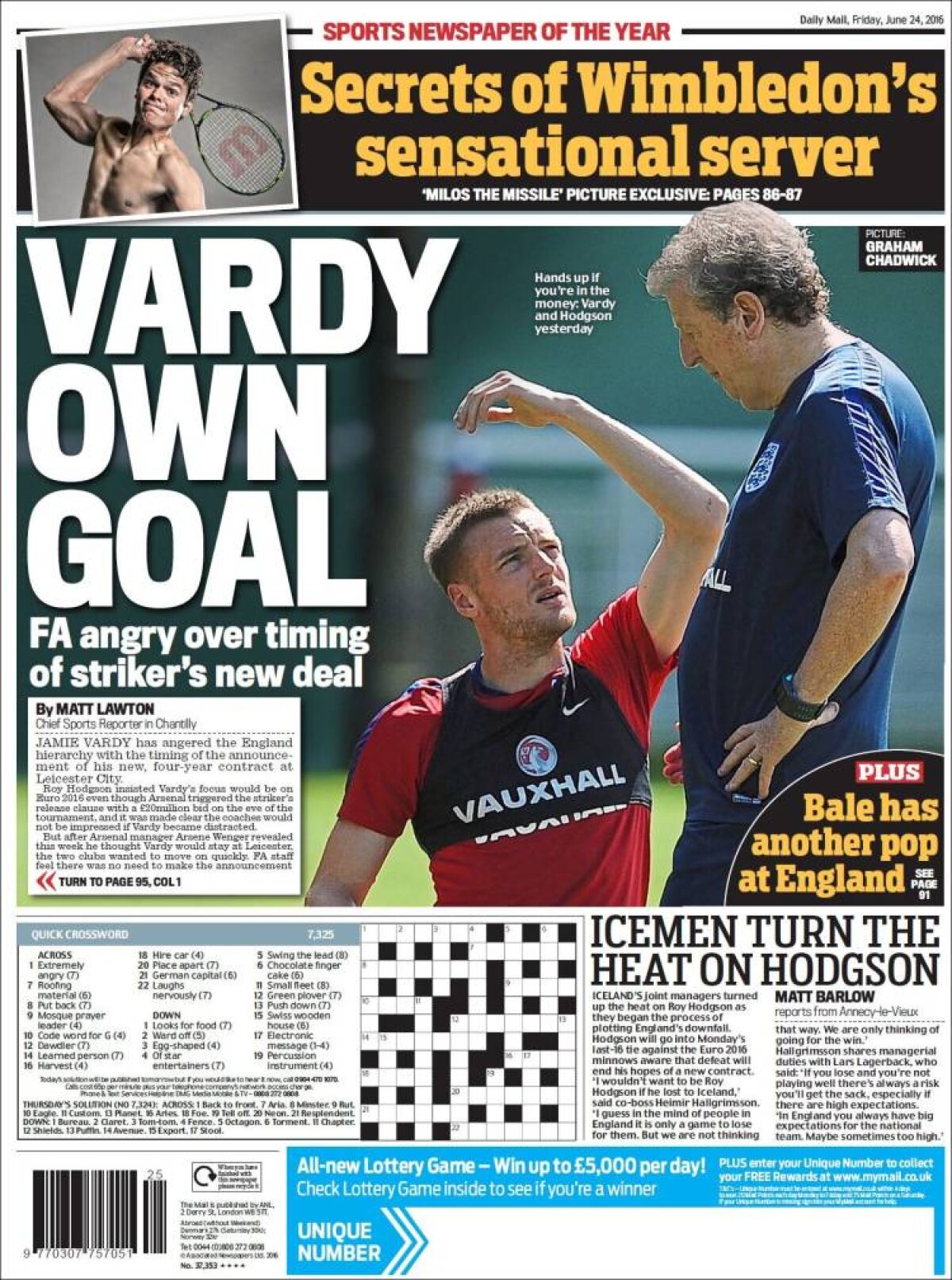 Ce scriu azi ziarele de sport din lume (24 iunie 2016)