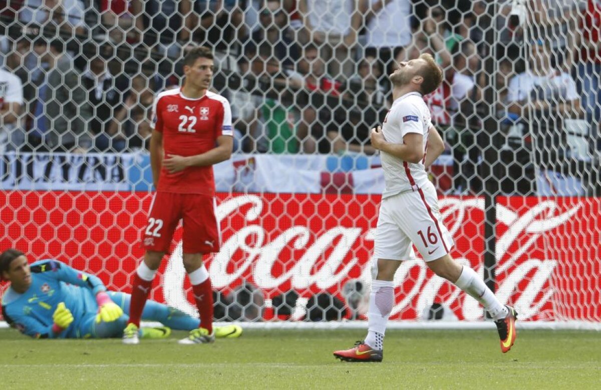 VIDEO+FOTO Polonia, prima echipă calificată în "sferturi" la EURO! Elveția, eliminată la penalty-uri