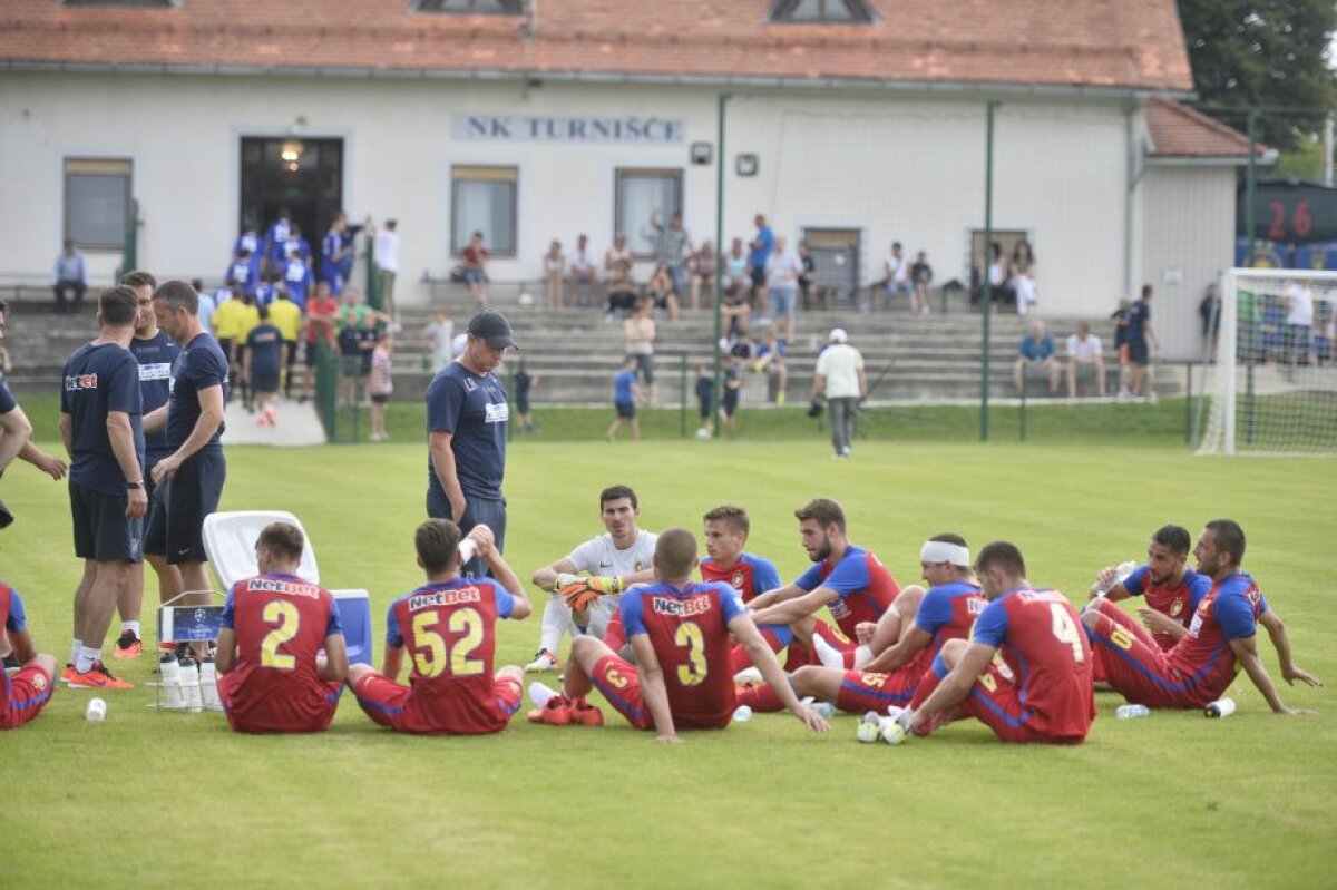 FOTO Fotbal-picnic » Steaua s-a distrat aseară cu nevinovaţii de la Turnisce, 7-0. Nou-veniţii au dat recital cu nişte adversari jaloane