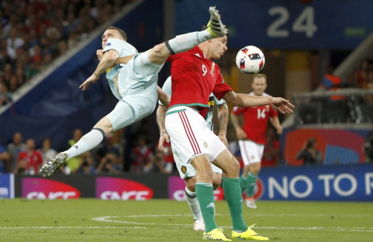 FOTO ȘI VIDEO » Ploaie de goluri în poarta Ungariei! Belgia se califică în "sferturi", unde va întâlni Țara Galilor