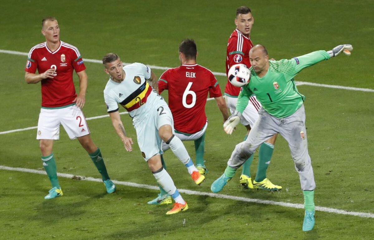 FOTO ȘI VIDEO » Ploaie de goluri în poarta Ungariei! Belgia se califică în "sferturi", unde va întâlni Țara Galilor