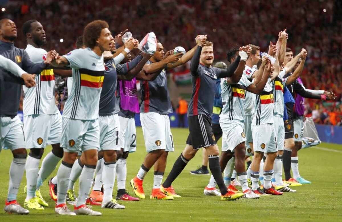 FOTO ȘI VIDEO » Ploaie de goluri în poarta Ungariei! Belgia se califică în "sferturi", unde va întâlni Țara Galilor