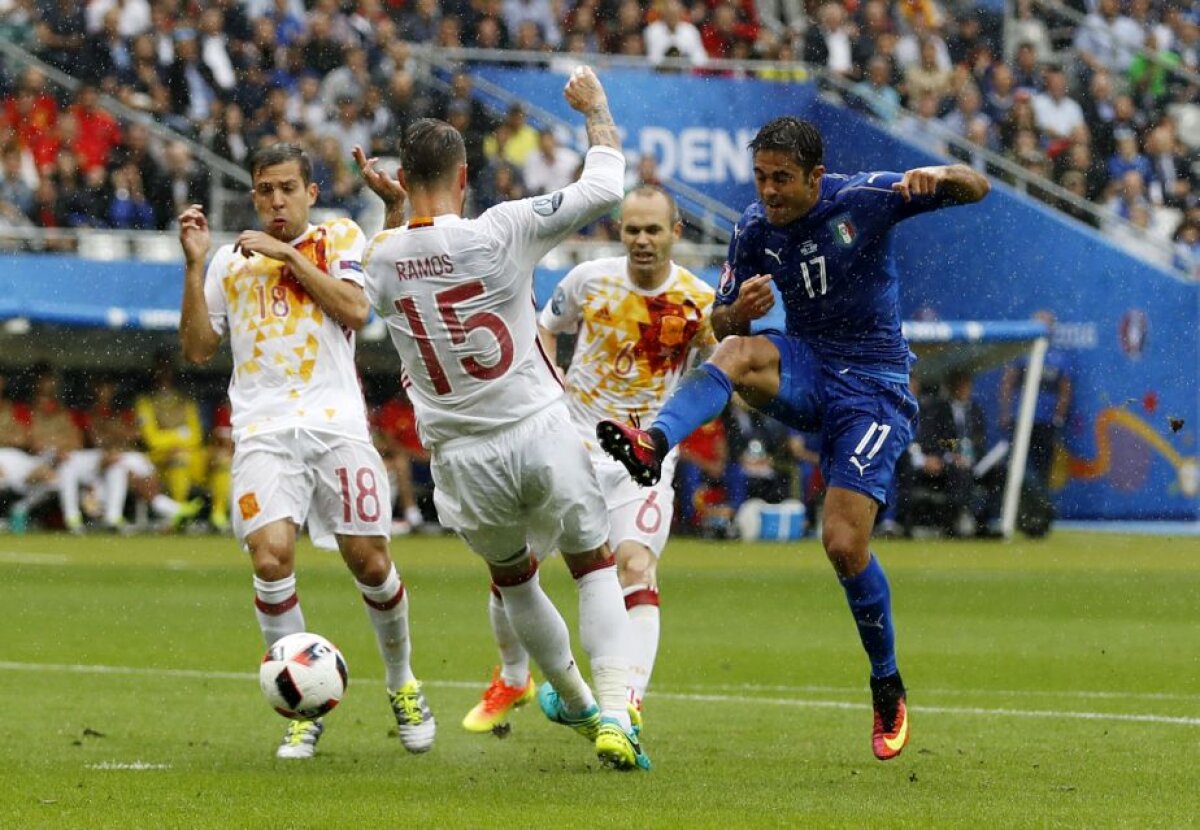 VIDEO+FOTO » Italia a trimis Spania acasă după 2-0 și joacă în "sferturi" cu Germania