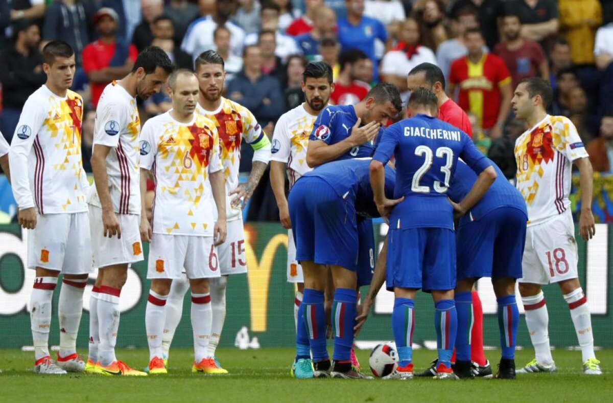 VIDEO+FOTO » Italia a trimis Spania acasă după 2-0 și joacă în "sferturi" cu Germania