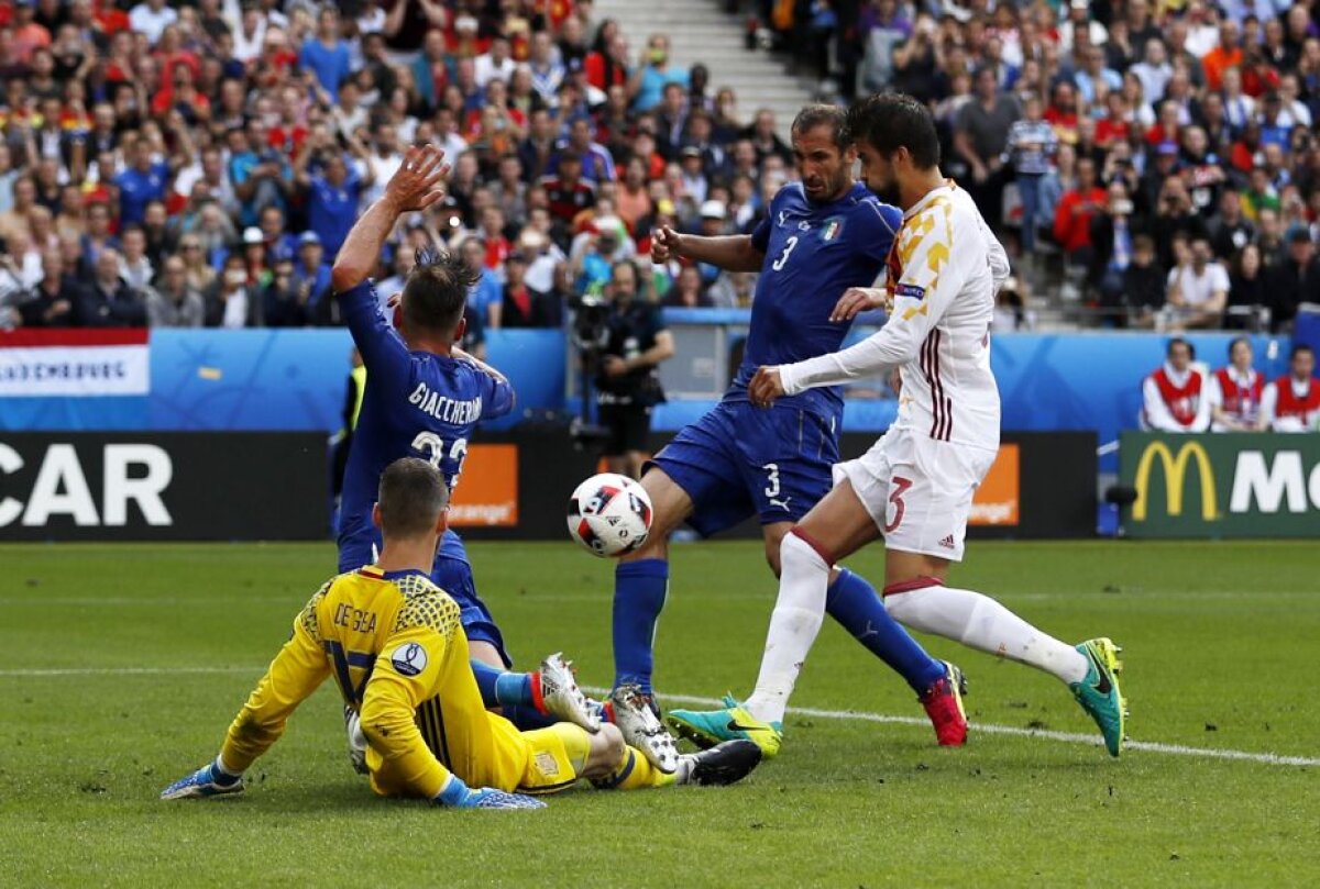 VIDEO+FOTO » Italia a trimis Spania acasă după 2-0 și joacă în "sferturi" cu Germania