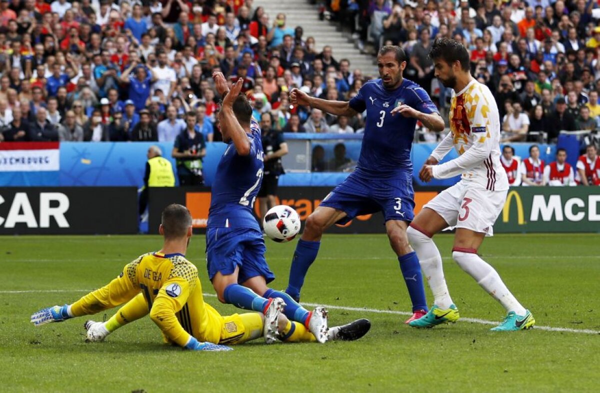 VIDEO+FOTO » Italia a trimis Spania acasă după 2-0 și joacă în "sferturi" cu Germania