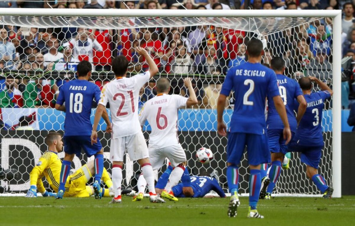 VIDEO+FOTO » Italia a trimis Spania acasă după 2-0 și joacă în "sferturi" cu Germania