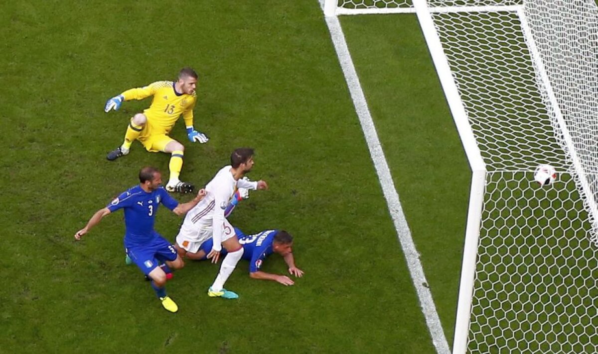 VIDEO+FOTO » Italia a trimis Spania acasă după 2-0 și joacă în "sferturi" cu Germania