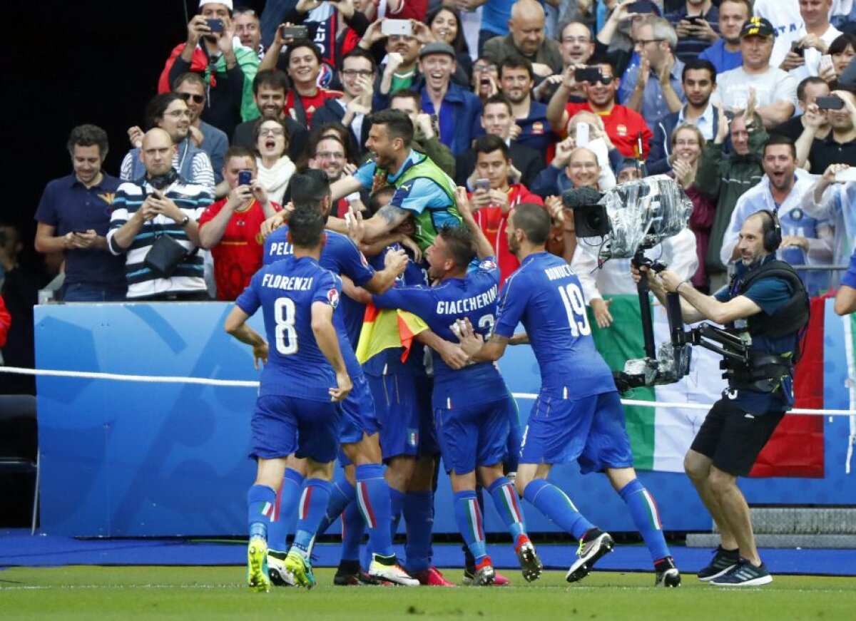 VIDEO+FOTO » Italia a trimis Spania acasă după 2-0 și joacă în "sferturi" cu Germania