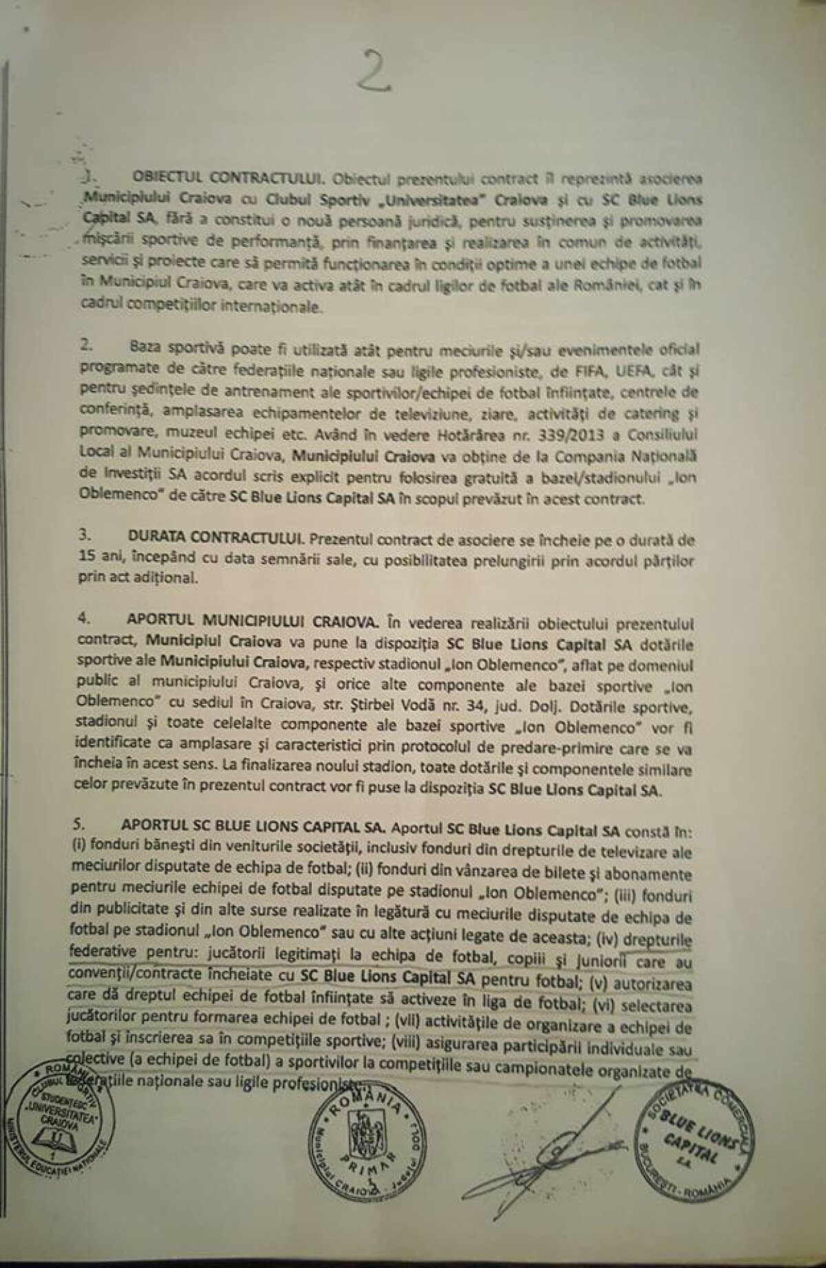 FOTO Mititelu a prezentat actele care ar demonstra că CSU Craiova nu aparține Olteniei: "Acesta e contractul"