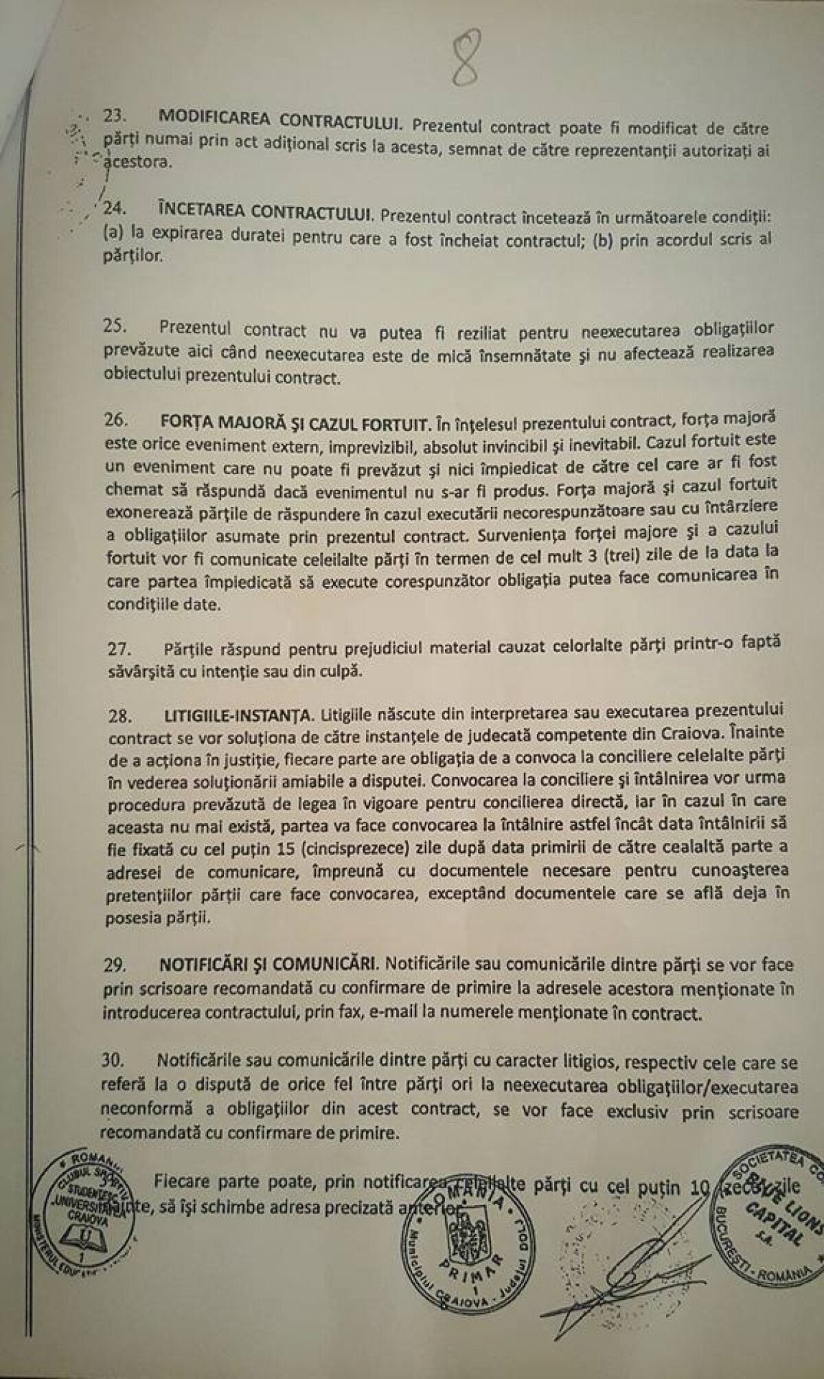 FOTO Mititelu a prezentat actele care ar demonstra că CSU Craiova nu aparține Olteniei: "Acesta e contractul"