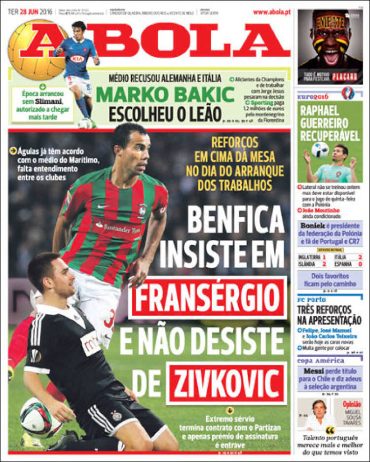 Ce scriu azi ziarele de sport din lume (28 iunie 2016)