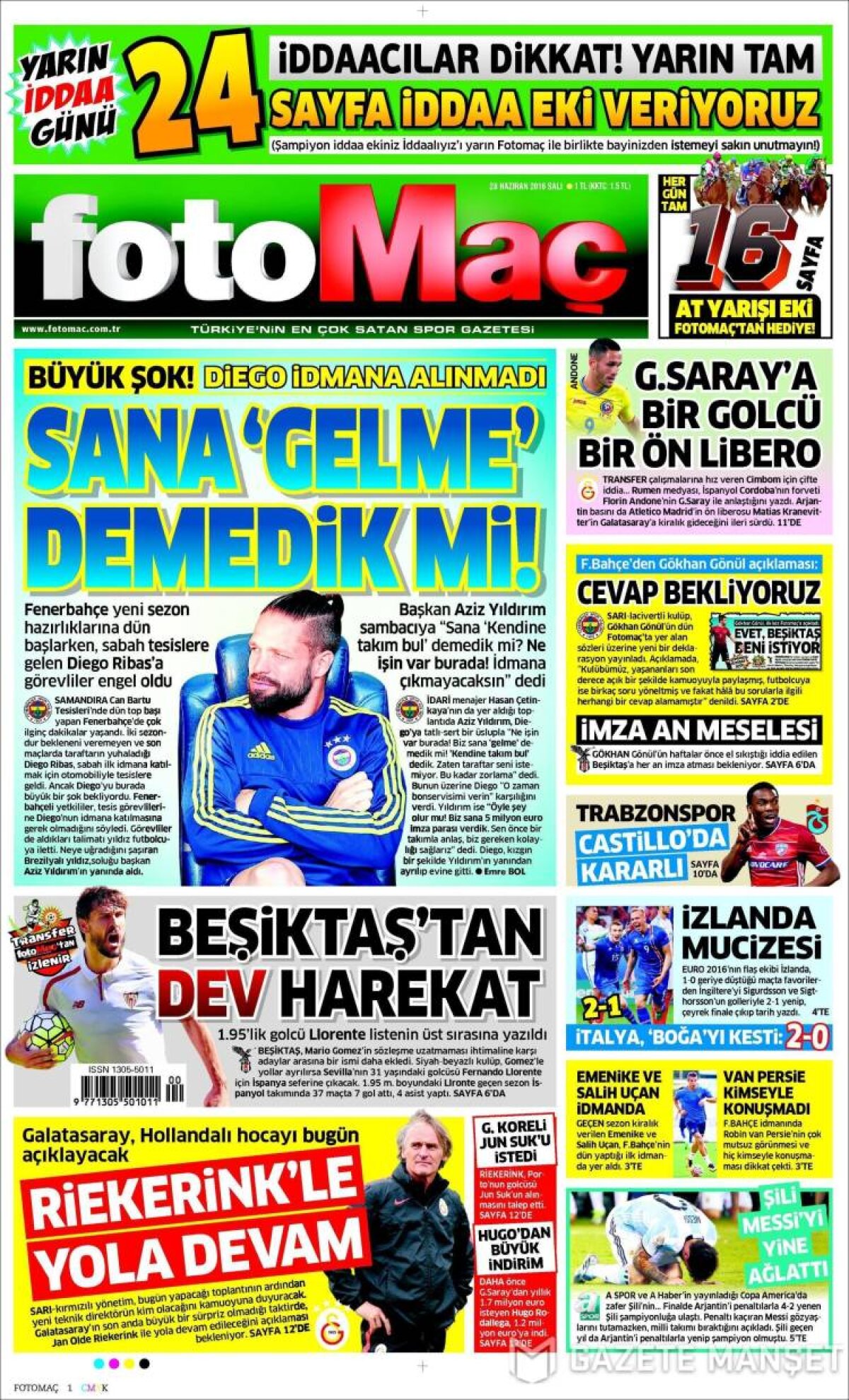 Ce scriu azi ziarele de sport din lume (28 iunie 2016)