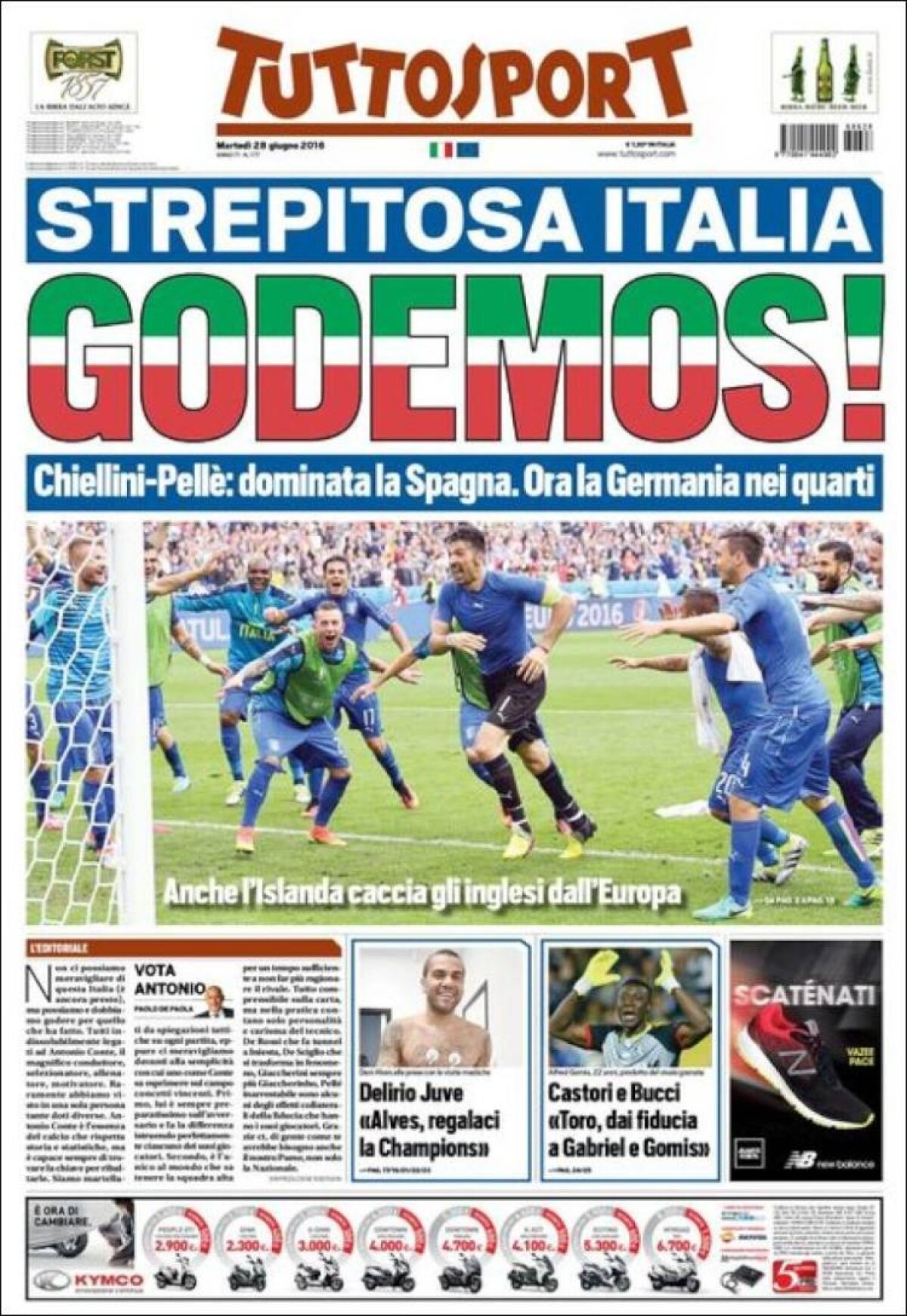 Ce scriu azi ziarele de sport din lume (28 iunie 2016)